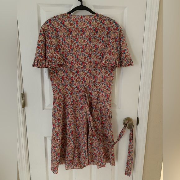 Vampires Wife CHARLOTTE LIBERTY FLORAL-PRINT COTTON DRESS Size - UK10/US6 - Picture 8 of 16